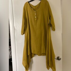 Mustard Yellow Long Sleeve Tunic